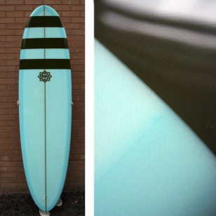 7'0 Bing Karma Coke bottle blue tint with green resin stripes SOLD