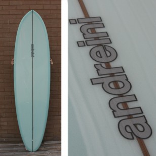 7'4 Andreini Vaquero volan blue tint Hull 